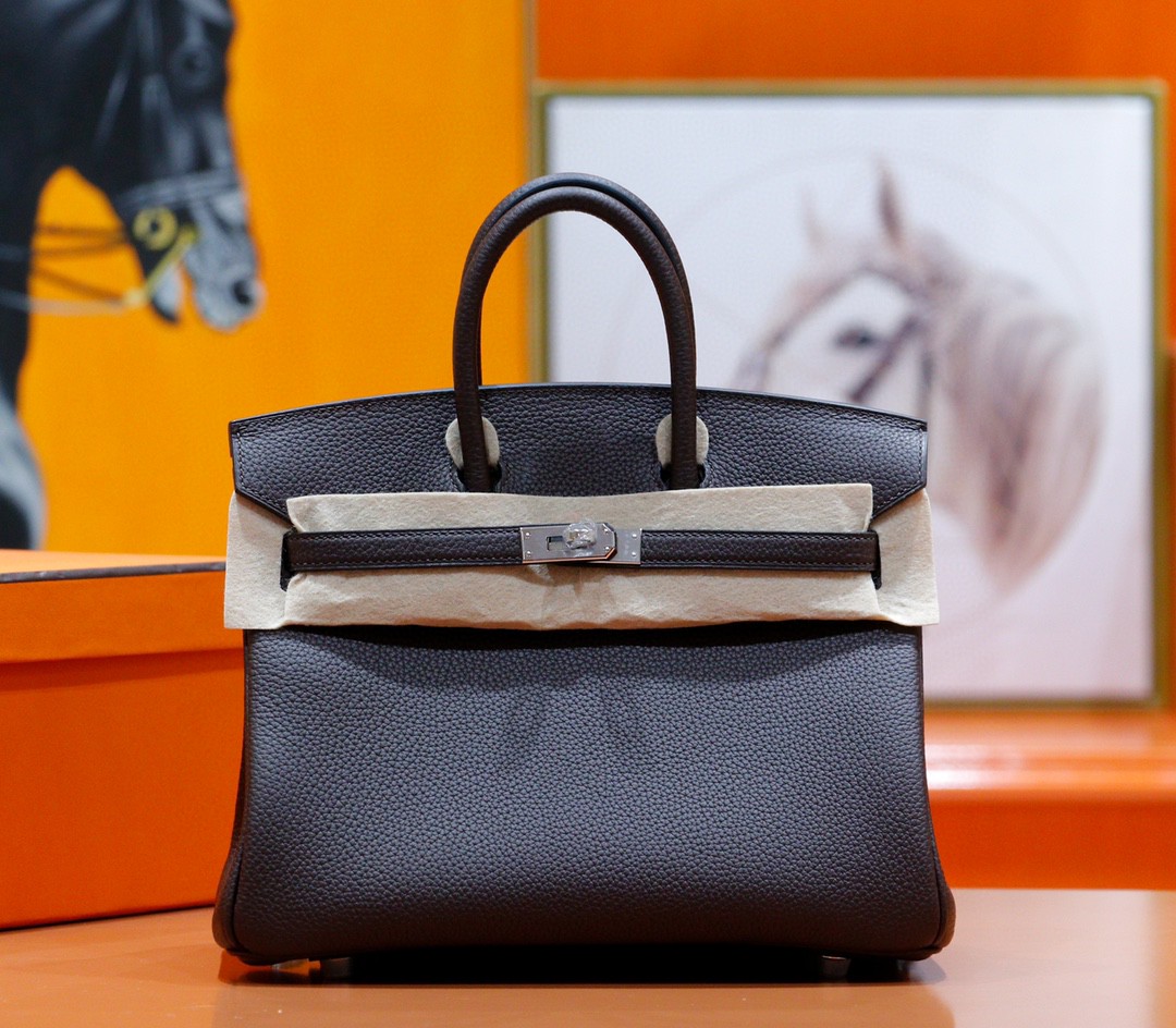 Hermès, Black Togo Birkin with Silver Hardware